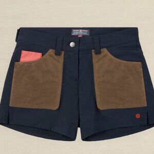 Amundsen 5incher field shorts faded navy/tan size small